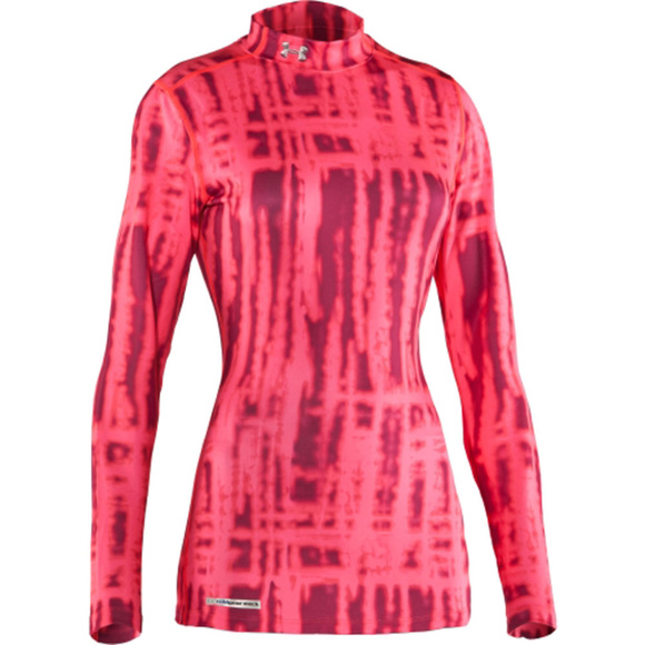 Under Armour Women’s Printed Cold Gear Fitted Mock - Picture 1 of 1